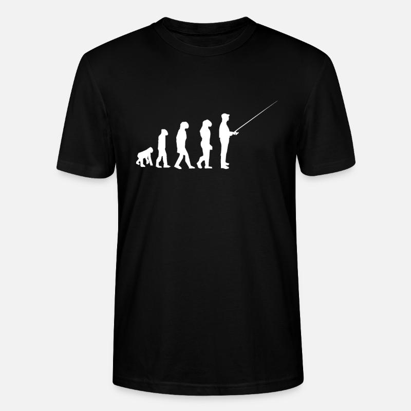 évolution pêche - T-shirt bio CRAFTER Stanley Stella Unisexe - noir