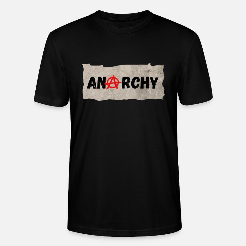 Anarchy - T-shirt bio CRAFTER Stanley Stella Unisexe - noir