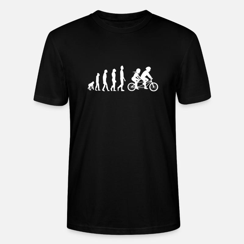 Tandem Tandemfahrrad Evolution - Stanley/Stella Unisex Bio-T-Shirt CRAFTER - Schwarz