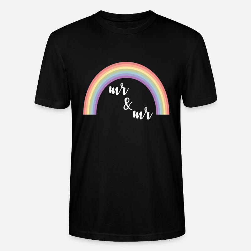 Mr and Mr Regenbogen - Stanley/Stella Unisex Bio-T-Shirt CRAFTER - Schwarz