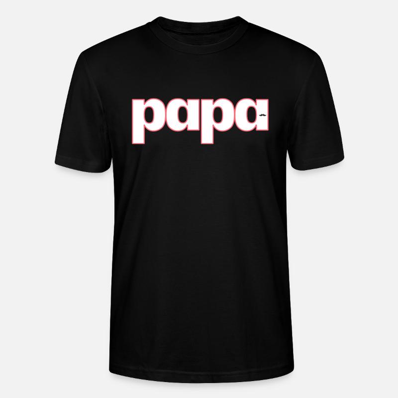 PAPA - Stanley/Stella Unisex Bio-T-Shirt CRAFTER - Schwarz