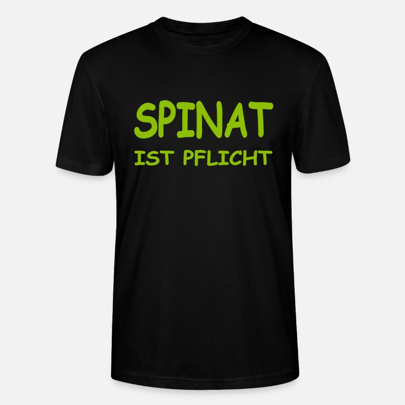 Spinat - Stanley/Stella Unisex Bio-T-Shirt CRAFTER - Schwarz