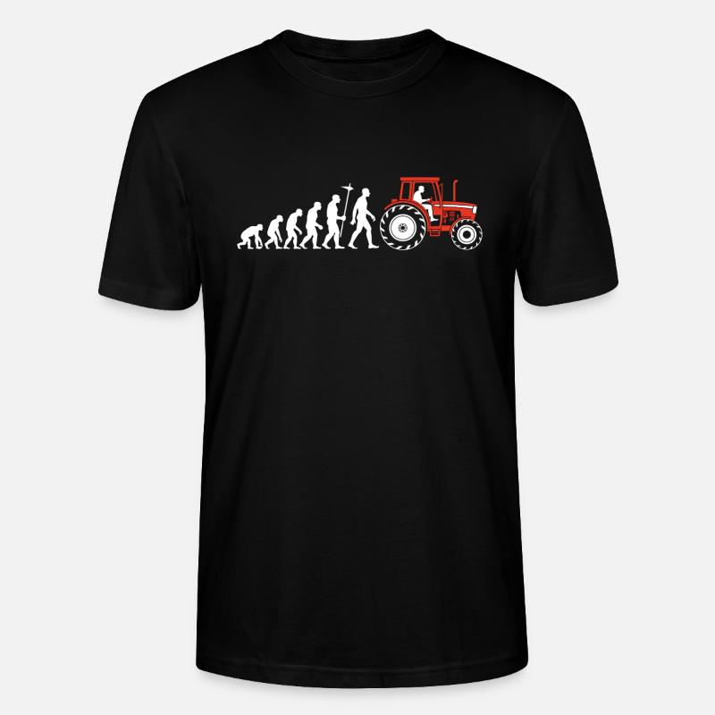 Evolution Farmer Farmer Tracteur - T-shirt bio CRAFTER Stanley Stella Unisexe - noir