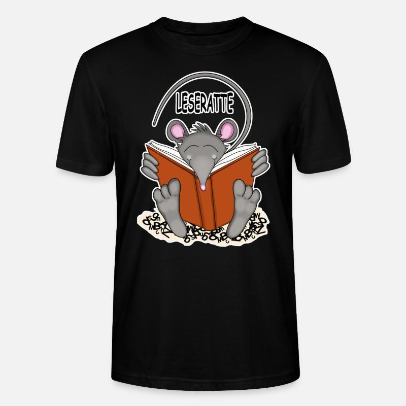 Leseratte - Stanley/Stella Unisex Bio-T-Shirt CRAFTER - Schwarz