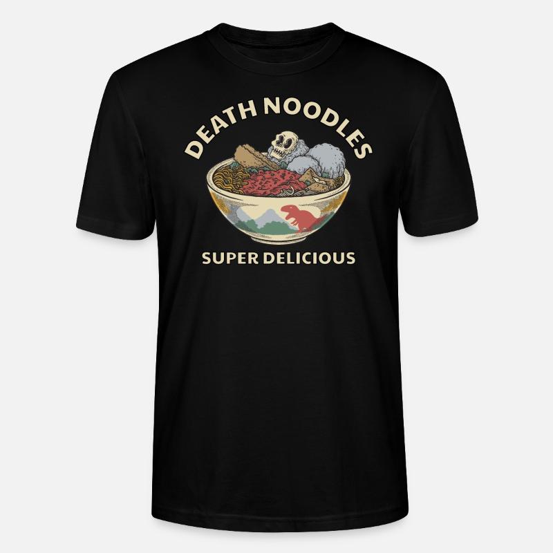 Nudeln des Todes Fleischbällchen - Stanley/Stella Unisex Bio-T-Shirt CRAFTER - Schwarz