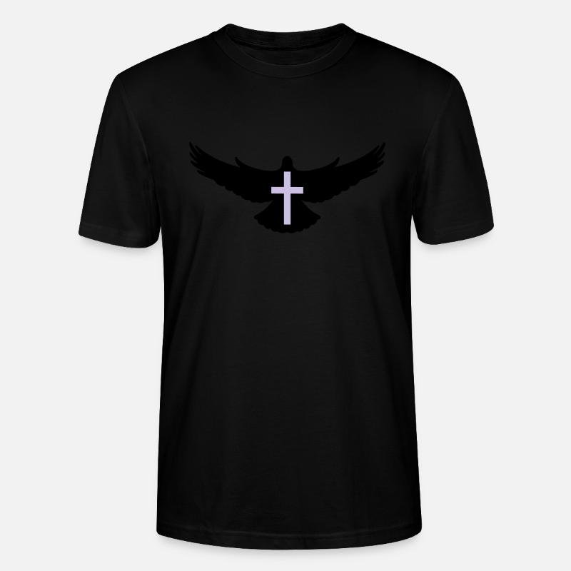 taube_heiliger_geist2 - T-shirt bio CRAFTER Stanley Stella Unisexe - noir