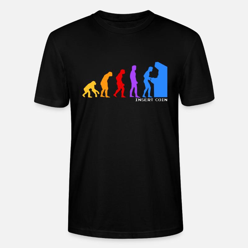 Evolution de l'homme - T-shirt bio CRAFTER Stanley Stella Unisexe - noir