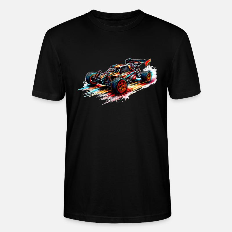 RC-Buggy - Farbsplash - Stanley/Stella Unisex Bio-T-Shirt CRAFTER - Schwarz