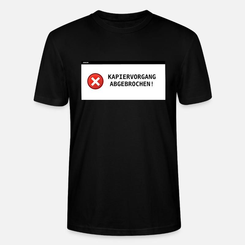 Processus de copie interrompu - T-shirt bio CRAFTER Stanley Stella Unisexe - noir