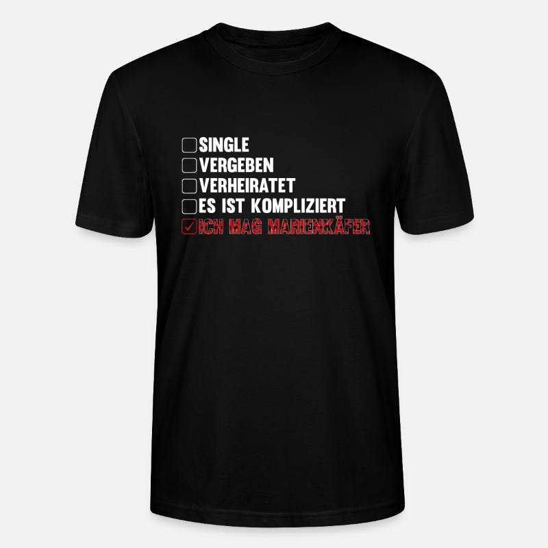 Marienkäfer - Stanley/Stella Unisex Bio-T-Shirt CRAFTER - Schwarz