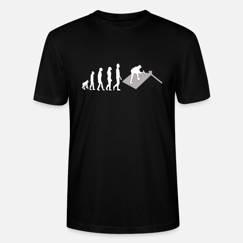 Couvreur Evolution - T-shirt bio CRAFTER Stanley Stella Unisexe - noir