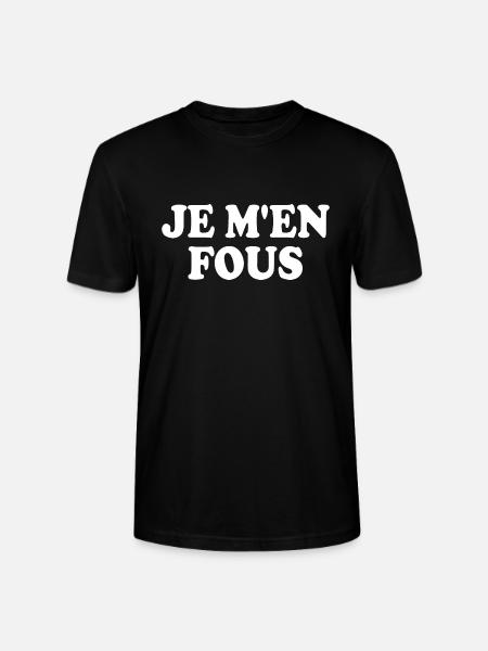 je men fou - Stanley/Stella Unisex Bio-T-Shirt CRAFTER - Schwarz