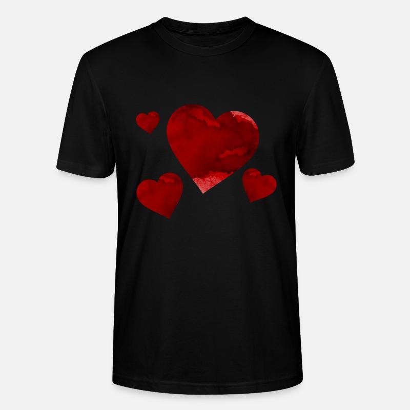 Schöne dunkle Herzen - Stanley/Stella Unisex Bio-T-Shirt CRAFTER - Schwarz