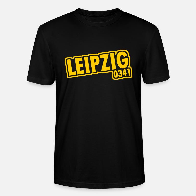 Leipzig - 0341 - Area Code - Saxony - Stanley/Stella CRAFTER Unisex Organic T-Shirt - black