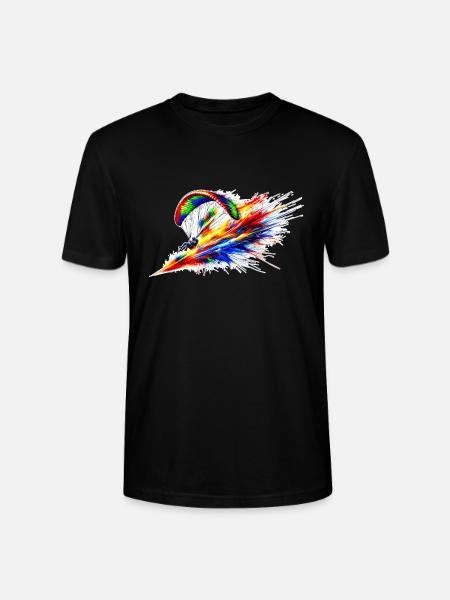 Paragleiter - Farbsplash - Stanley/Stella Unisex Bio-T-Shirt CRAFTER - Schwarz