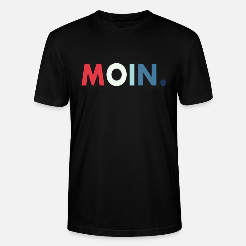 Moin Geschenk Retro - Stanley/Stella Unisex Bio-T-Shirt CRAFTER - Schwarz