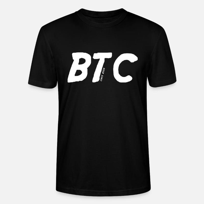 Bitcoin BTC - Stanley/Stella Unisex Bio-T-Shirt CRAFTER - Schwarz
