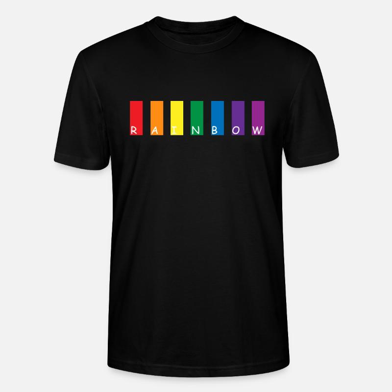 Rainbow - Stanley/Stella Unisex Bio-T-Shirt CRAFTER - Schwarz