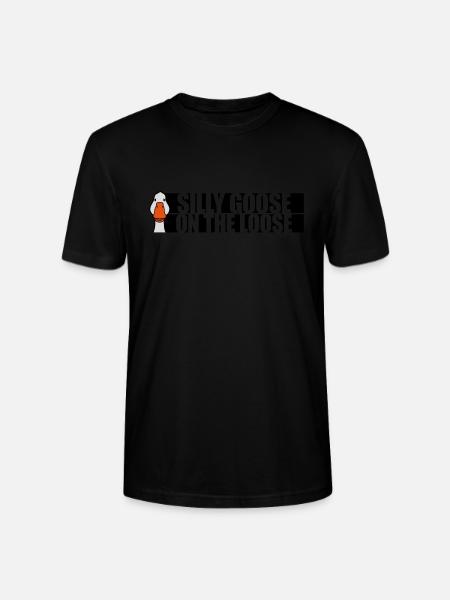 goose on the loose - Stanley/Stella CRAFTER Unisex Organic T-Shirt - black