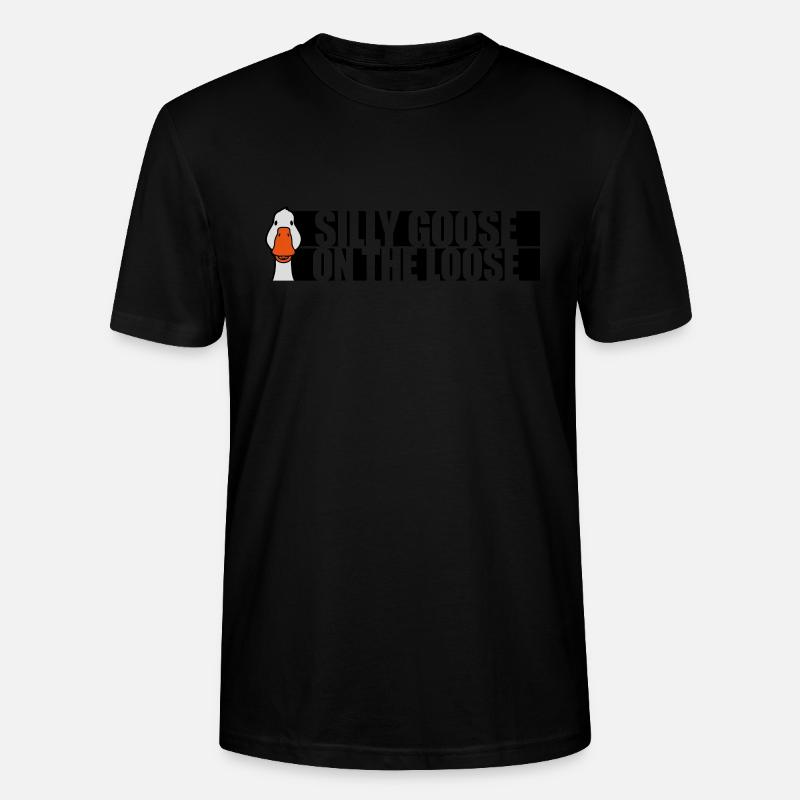goose on the loose - Stanley/Stella Unisex Bio-T-Shirt CRAFTER - Schwarz
