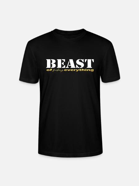 Beast everything white - Stanley/Stella CRAFTER Unisex Organic T-Shirt - black
