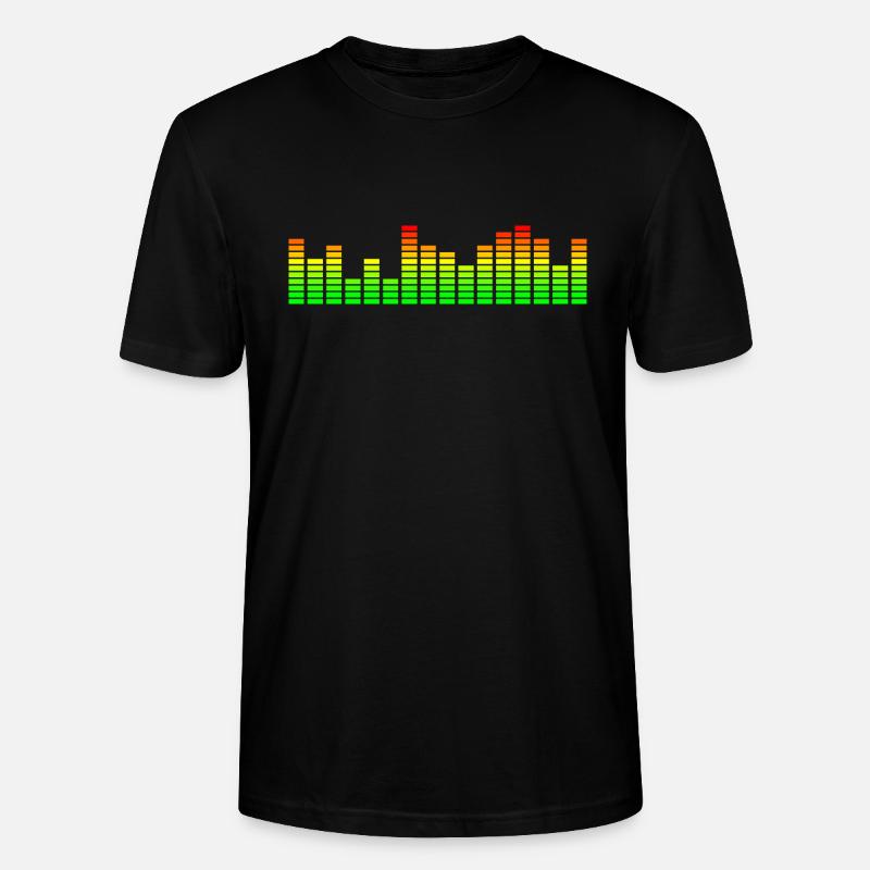 Égaliseur et visualiseur de musique - T-shirt bio CRAFTER Stanley Stella Unisexe - noir