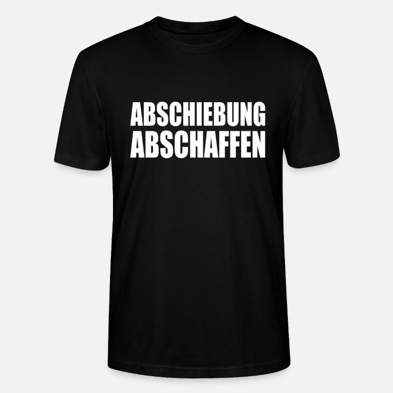 abschiebung abschaffen - Stanley/Stella Unisex Bio-T-Shirt CRAFTER - Schwarz