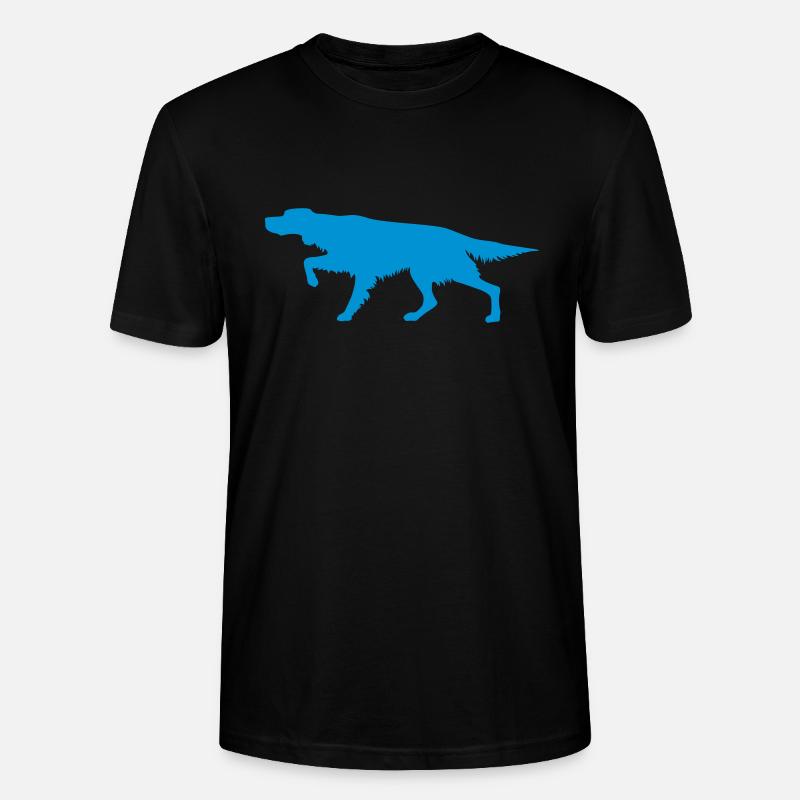 Irish Setter - On Point - Silhouette - Stanley/Stella Unisex Bio-T-Shirt CRAFTER - Schwarz