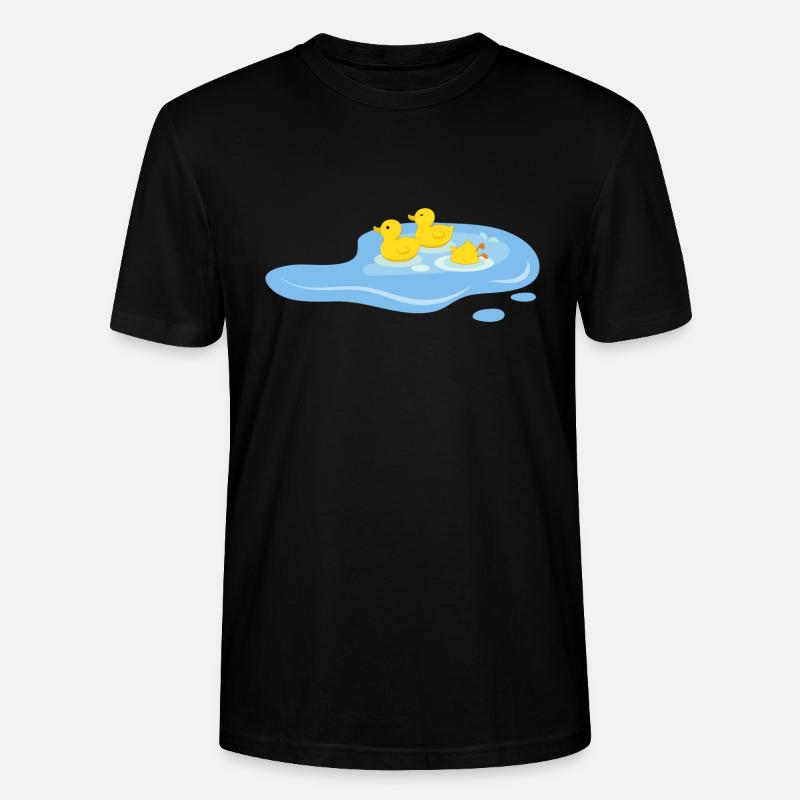 Ducks in a pond - Stanley/Stella CRAFTER Unisex Organic T-Shirt - black