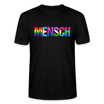 Mensch Pride Month LGBT LGBTQ - Stanley/Stella Unisex Bio-T-Shirt CRAFTER - Schwarz - Vorne - Alina (178cm) & Michal (187cm)