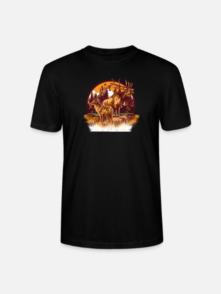 Hunting - Stanley/Stella CRAFTER Unisex Organic T-Shirt - black