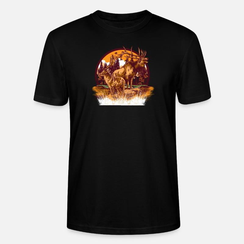 hunting - Stanley/Stella Unisex Bio-T-Shirt CRAFTER - Schwarz