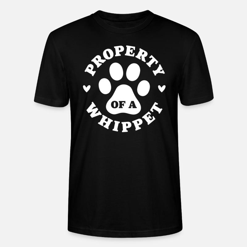 Eigentum eines Whippets - Stanley/Stella Unisex Bio-T-Shirt CRAFTER - Schwarz