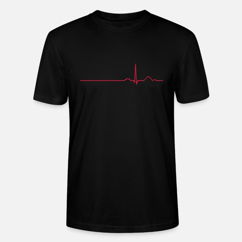 EKG Sinusrhythmus - Stanley/Stella Unisex Bio-T-Shirt CRAFTER - Schwarz