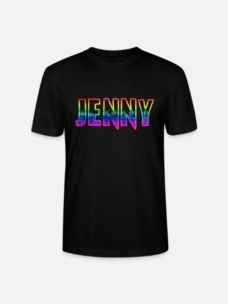 jenny rs rainbow - Stanley/Stella CRAFTER Unisex Organic T-Shirt - black