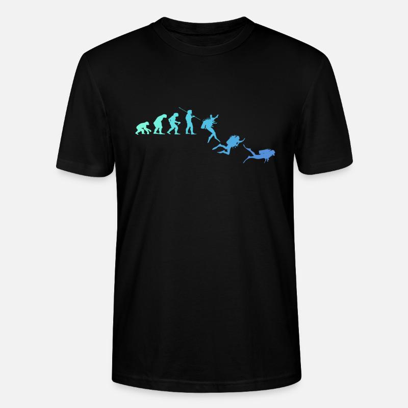 Évolution de Diving Diver - T-shirt bio CRAFTER Stanley Stella Unisexe - noir