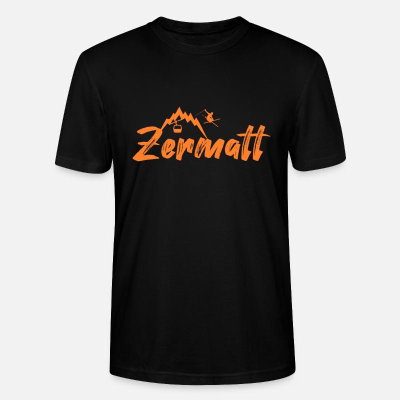 Zermatt - Stanley/Stella Unisex Bio-T-Shirt CRAFTER - Schwarz