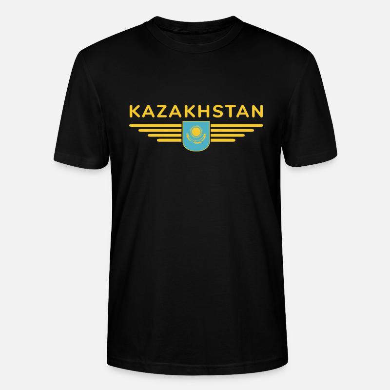 Kasachstan Design – Steppe und Tradition - Stanley/Stella Unisex Bio-T-Shirt CRAFTER - Schwarz