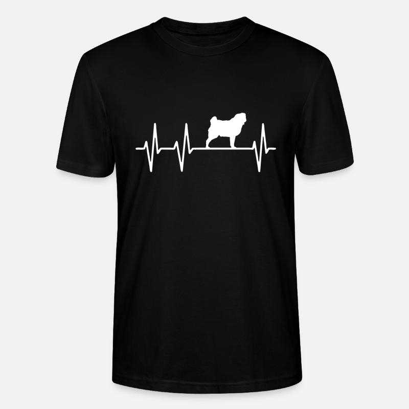 mops - Stanley/Stella Unisex Bio-T-Shirt CRAFTER - Schwarz