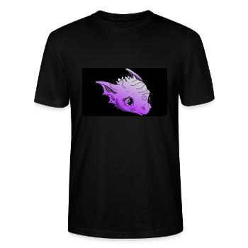 Dragon violet - T-shirt bio CRAFTER Stanley Stella Unisexe - noir - Devant - Alina (178cm) & Michal (187cm)