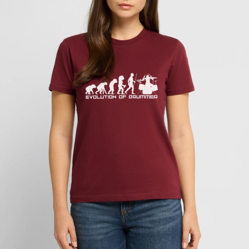 Drum development Evolution Stone Age drum Stanley/Stella CRAFTER Unisex Organic T-Shirt