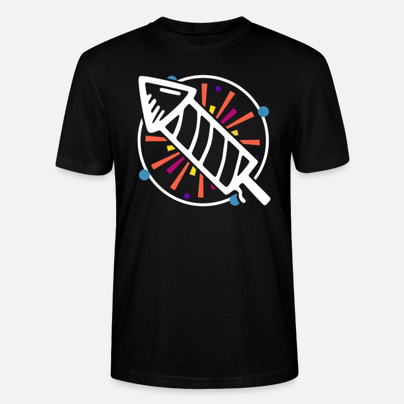 Silvester Rakete - Stanley/Stella Unisex Bio-T-Shirt CRAFTER - Schwarz
