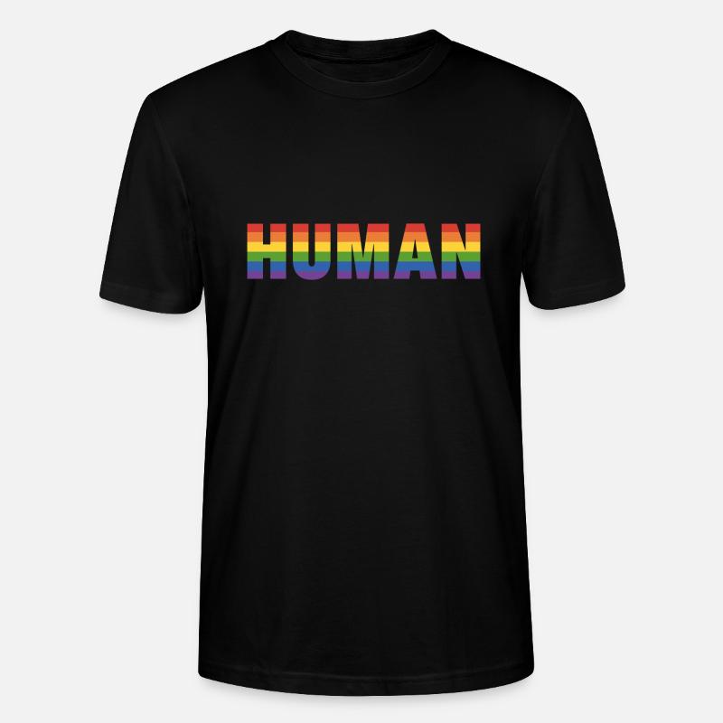 Human LGBT Geschenk - Stanley/Stella Unisex Bio-T-Shirt CRAFTER - Schwarz