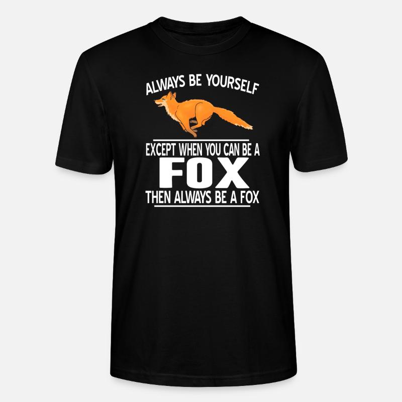 Fuchs - Stanley/Stella Unisex Bio-T-Shirt CRAFTER - Schwarz