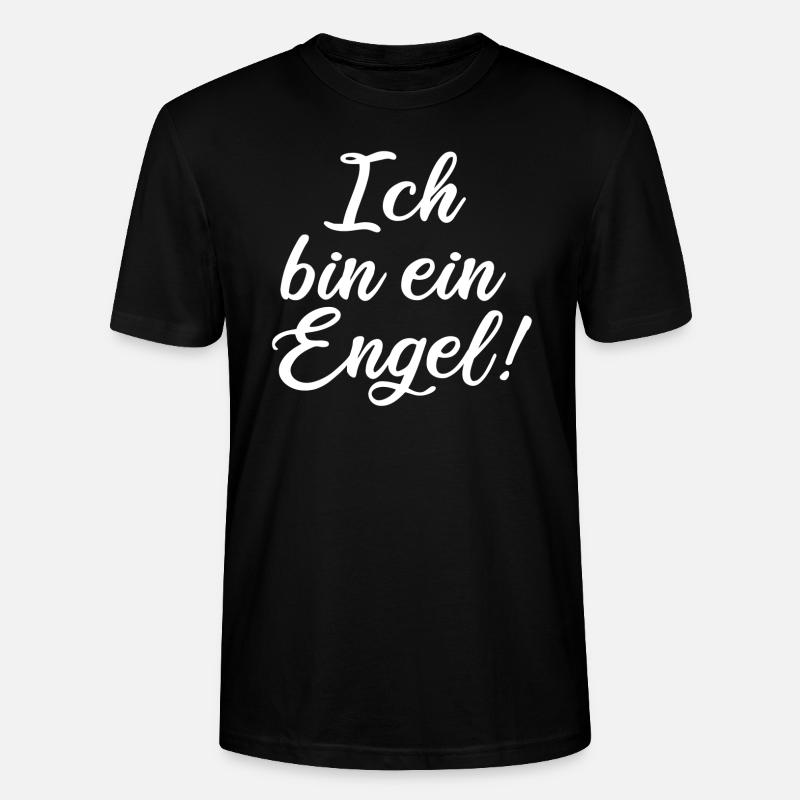 Ich bin ein Engel! - Stanley/Stella Unisex Bio-T-Shirt CRAFTER - Schwarz
