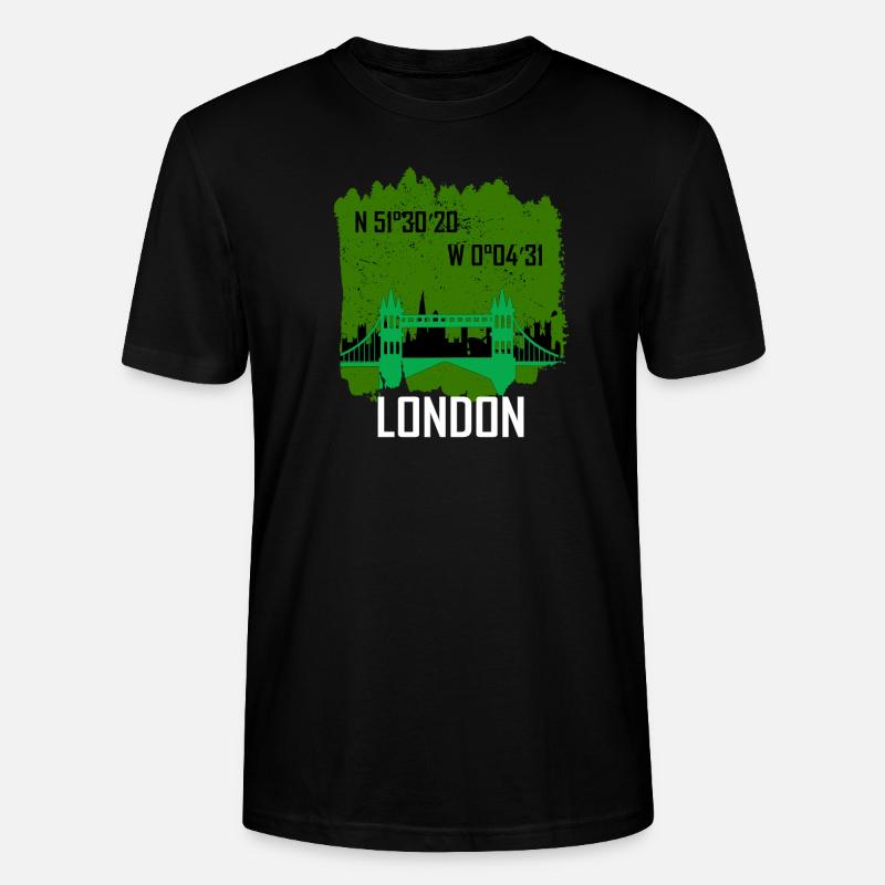 London Tower Bridge - Stanley/Stella Unisex Bio-T-Shirt CRAFTER - Schwarz