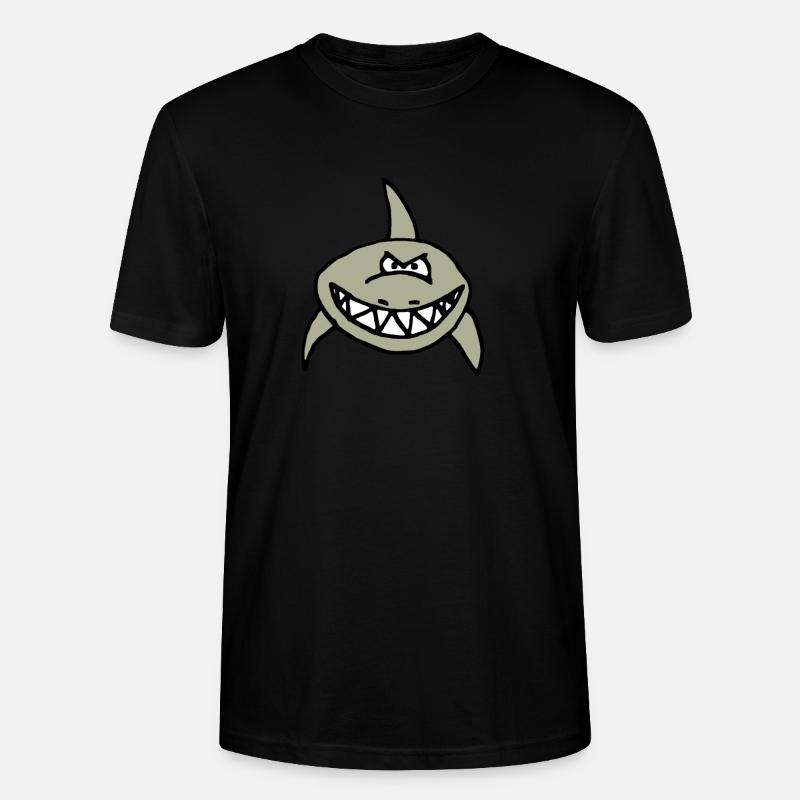 Böser Hai Comic - Stanley/Stella Unisex Bio-T-Shirt CRAFTER - Schwarz