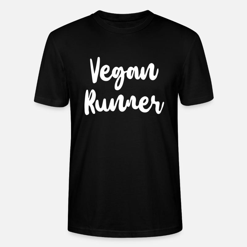 Vegan Runner Geschenk - Stanley/Stella Unisex Bio-T-Shirt CRAFTER - Schwarz