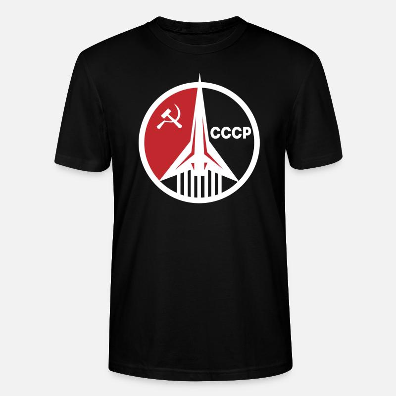 UDSSR Sputnik Sovjet Rakete - Stanley/Stella Unisex Bio-T-Shirt CRAFTER - Schwarz