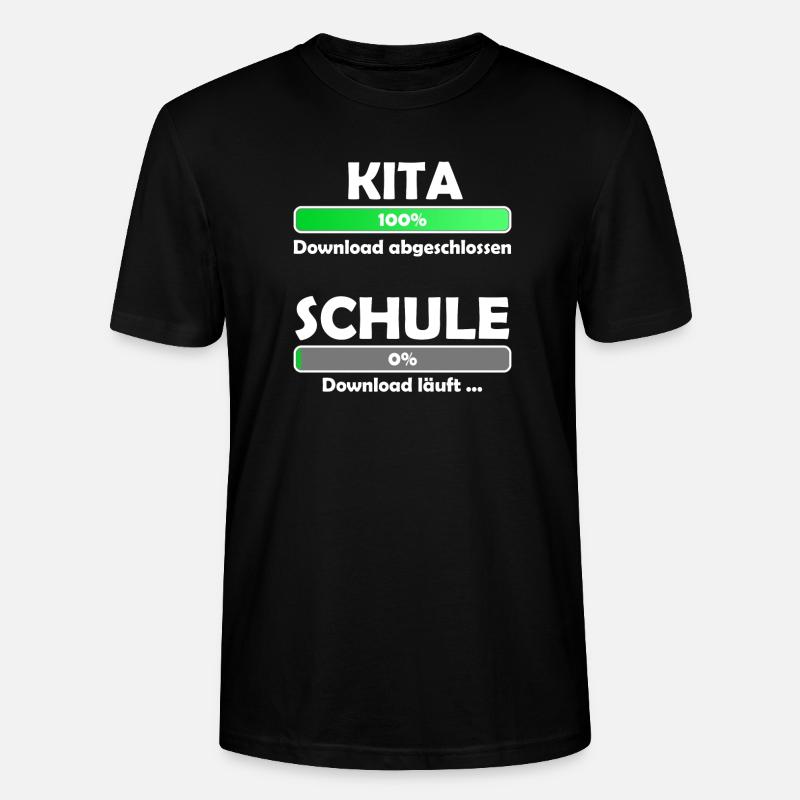 Schule loading - Schulbeginn - Einschulung - Stanley/Stella Unisex Bio-T-Shirt CRAFTER - Schwarz
